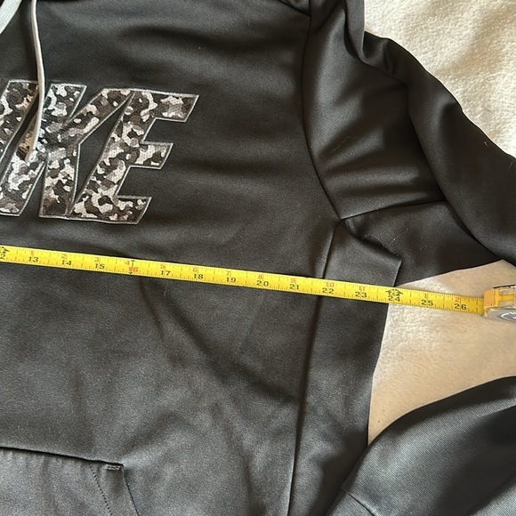 NIKE MENS THERMA-FIT BLACK W/ GRAY CAMO LOGO HOODIE SWEATSHIRT BLACK SZ XL - Picture 6 of 7